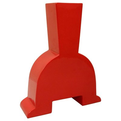 Red Ceramic Vase from Florio Keramia, Italy-FGA-950373