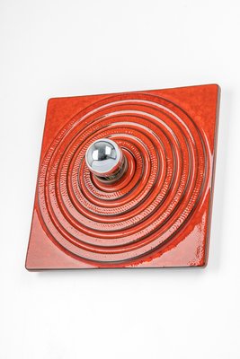 Red Ceramic Wall Light, Germany, 1970s-UGR-1444421