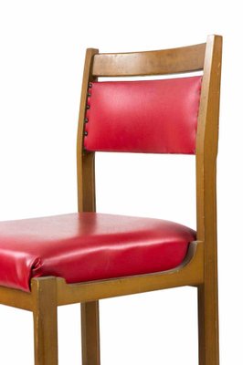 Red Chairs, 1970s, Set of 6-ZCI-1162719