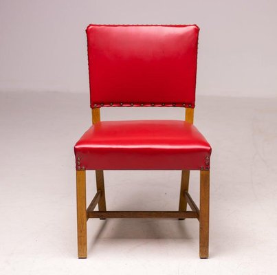 Red Chairs by Kaare Klint for Rud. Rasmussen, Set of 4-WN-1359998