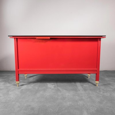 Red Chest of Drawers by Carlo de Carli, 1960s-ZLY-1154780