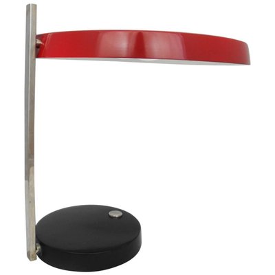 Red, Chrome and Black Oslo Desk Lamp by Heinz Pfaender, 1962-VDW-619289