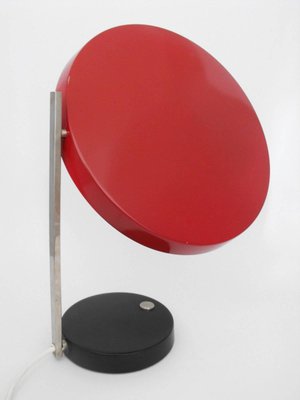 Red, Chrome and Black Oslo Desk Lamp by Heinz Pfaender, 1962-VDW-619289