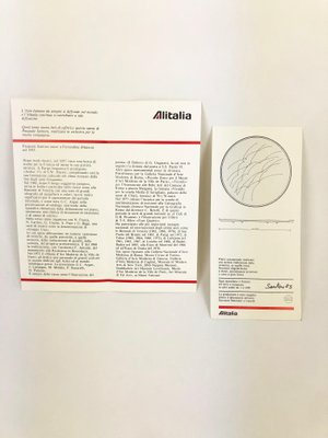 Red Clay & Ceramic Plate by Pasquale Santoro for Alitalia, 1985-LYQ-1171708