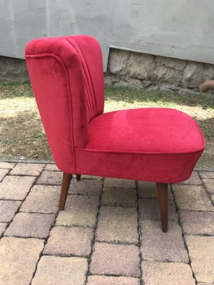 Red Cocktail Chair, 1950s-OXJ-974991