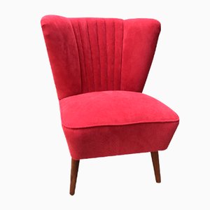 Red Cocktail Chair, 1950s-OXJ-1007306