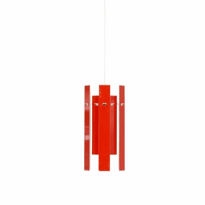 Red Cocktail Pendant by Henning Rehhof for Fog & Morup, 1970s-ZT-1287067