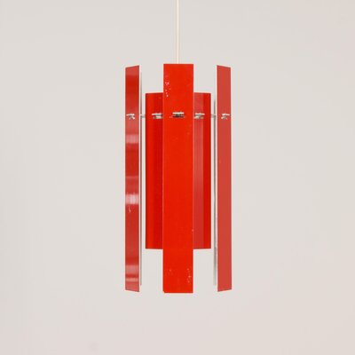 Red Cocktail Pendant by Henning Rehhof for Fog & Morup, 1970s-ZT-1287067