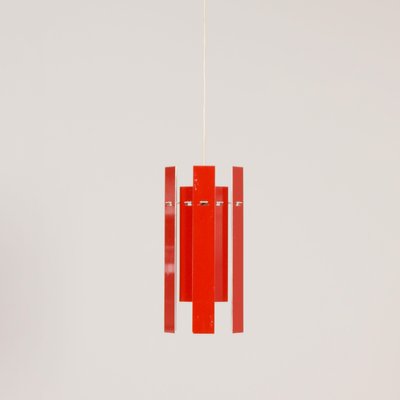 Red Cocktail Pendant by Henning Rehhof for Fog & Morup, 1970s-ZT-1287067