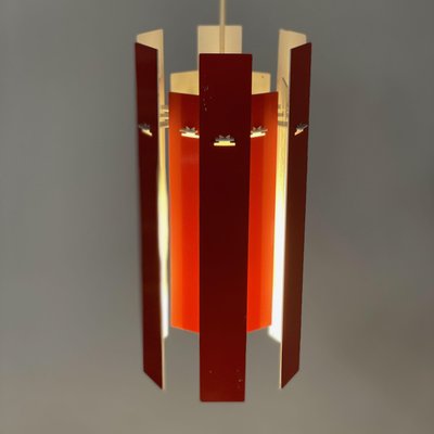 Red Cocktail Pendant by Henning Rehhof for Fog & Morup, 1970s-ZT-1287067