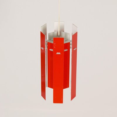 Red Cocktail Pendant by Henning Rehhof for Fog & Morup, 1970s-ZT-1287067