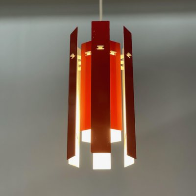 Red Cocktail Pendant by Henning Rehhof for Fog & Morup, 1970s-ZT-1287067