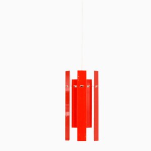 Red Cocktail Pendant by Henning Rehhof for Fog & Morup, 1970s-ZT-1287067