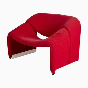 Red F598 Groovy Chair by Pierre Paulin for Artifort, 1960s-XMR-1740976