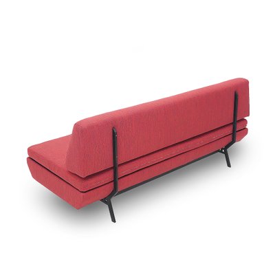 Red Fabric Sofabed, 1960s-EZ-2040415