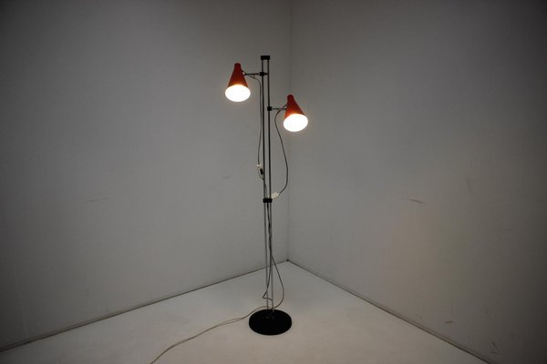 Red Floor Lamp attributed to Lidokov, 1960s-TZ-1398624