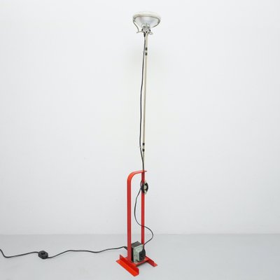 Red Floor Lamp by Toio Achille Pier Castiglioni for Flos, 1960s-RST-1245023