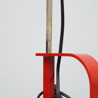 Red Floor Lamp by Toio Achille Pier Castiglioni for Flos, 1960s-RST-1245023