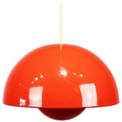 Red Flowerpot Model VP1 Pendant by Verner Panton, 1970s-UY-705985