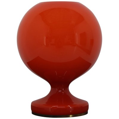 Red Glass Table Lamp by Stefan Tabery, 1960s-TZ-680954