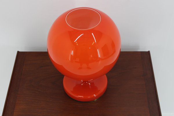 Red Glass Table Lamp by Stefan Tabery, 1960s-TZ-680954