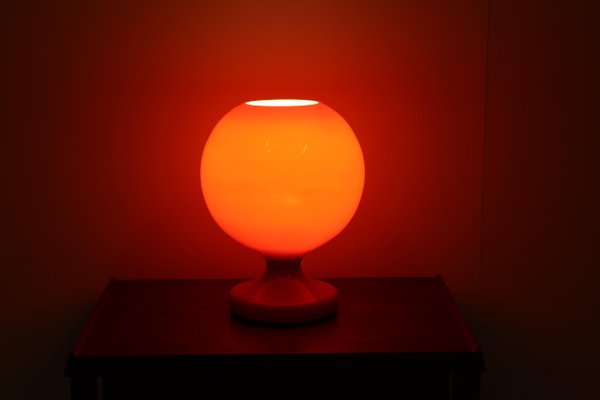 Red Glass Table Lamp by Stefan Tabery, 1960s-TZ-680954