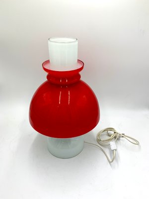 Red Glass Table Lamp, Czech Republic, 1960s-BXB-1118498