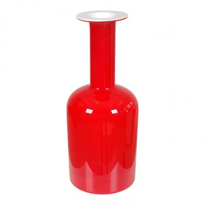 Red Glass Vase from Otto Brauer Holmegaard-MTD-1400044