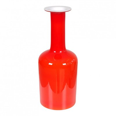 Red Glass Vase from Otto Brauer Holmegaard-MTD-1400046