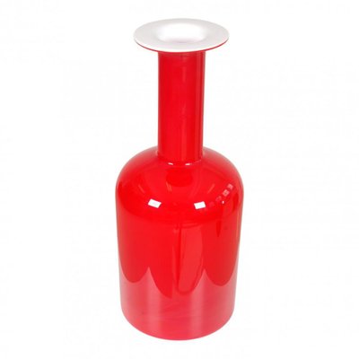 Red Glass Vase from Otto Brauer Holmegaard-MTD-1400044