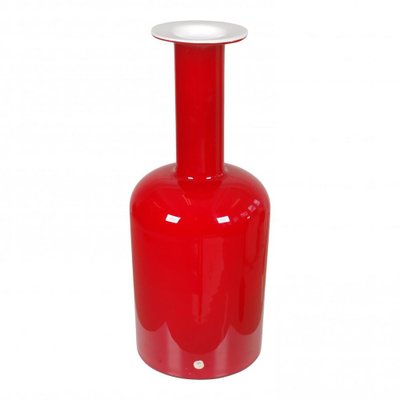 Red Glass Vase from Otto Brauer Holmegaard-MTD-1400043