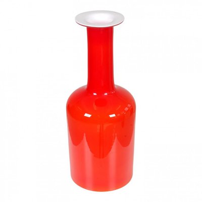 Red Glass Vase from Otto Brauer Holmegaard-MTD-1400046