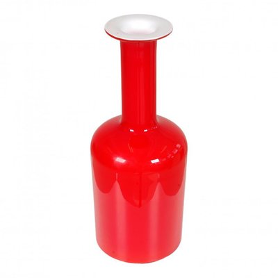 Red Glass Vase from Otto Brauer Holmegaard-MTD-1400045