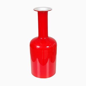 Red Glass Vase from Otto Brauer Holmegaard-MTD-1400045