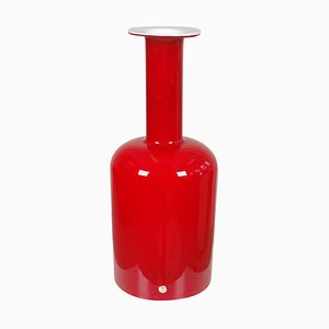 Red Glass Vase from Otto Brauer Holmegaard-MTD-1400043