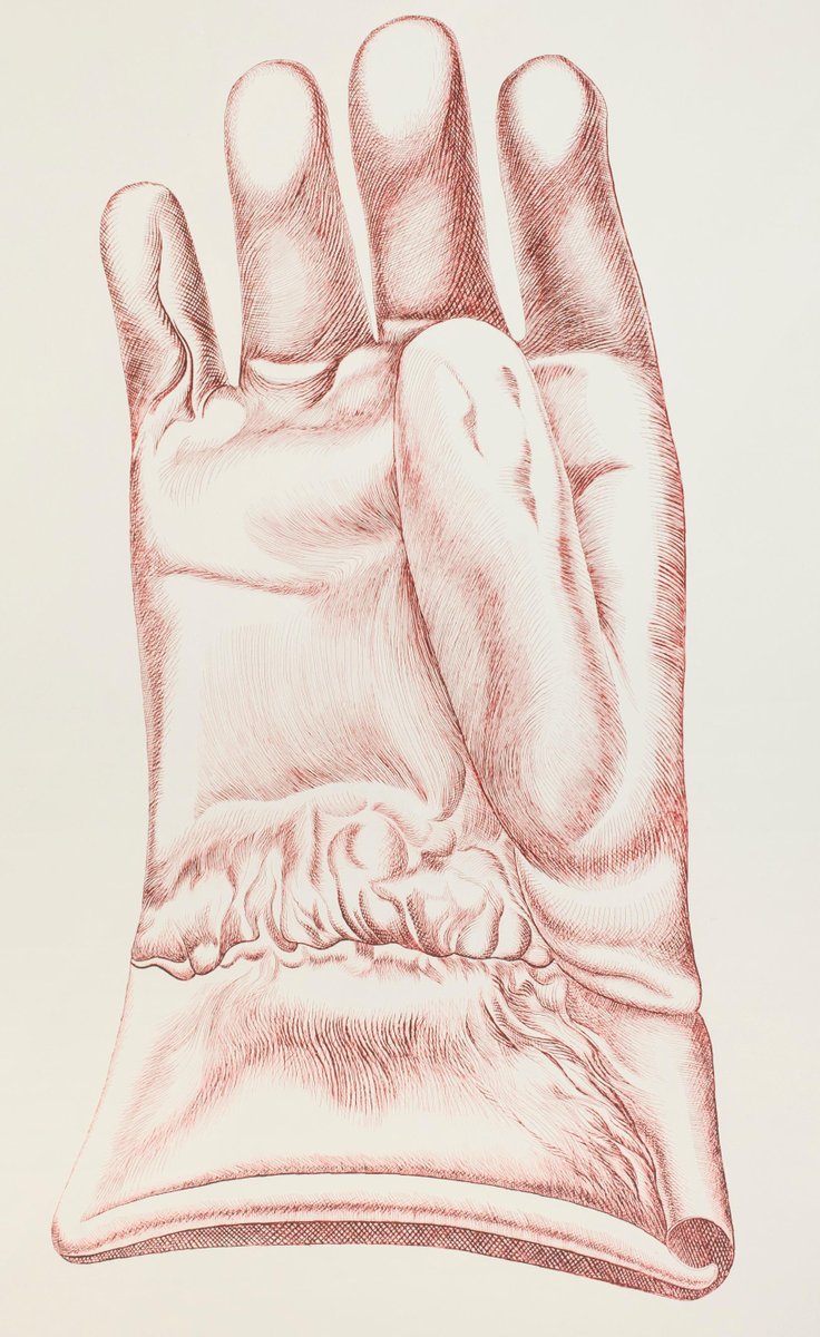 Red Glove - Original Etching by Giacomo Porzano - 1972 1972