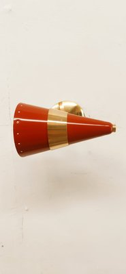 Red & Gold Adjustable Cone Sconce-QLH-1326283