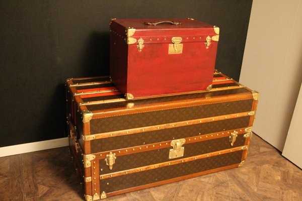 Red Goyard Steamer Trunk from Hermes-YF-1078598