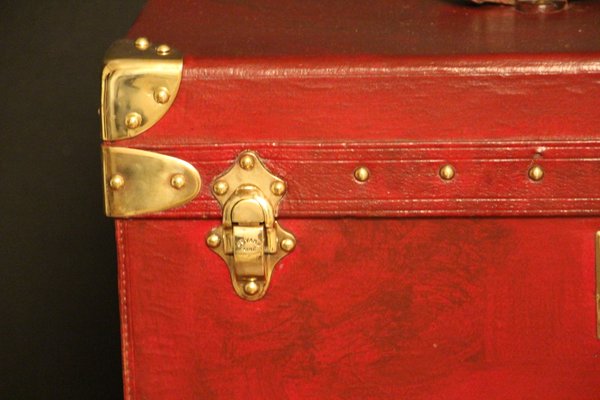 Red Goyard Steamer Trunk from Hermes-YF-1078598