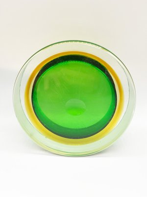 Red & Green Glass Ashtrays from Seguso, 1960s, Set of 2-OLY-1705780