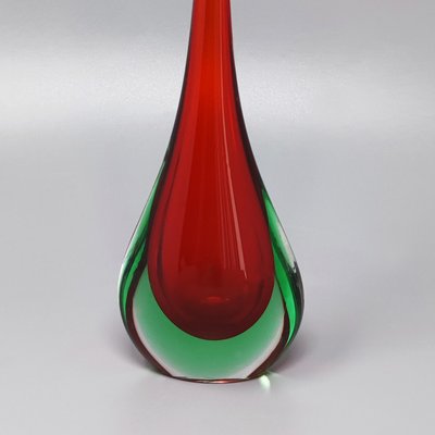 Red & Green Vase by Flavio Poli, 1960s-QGR-1431833