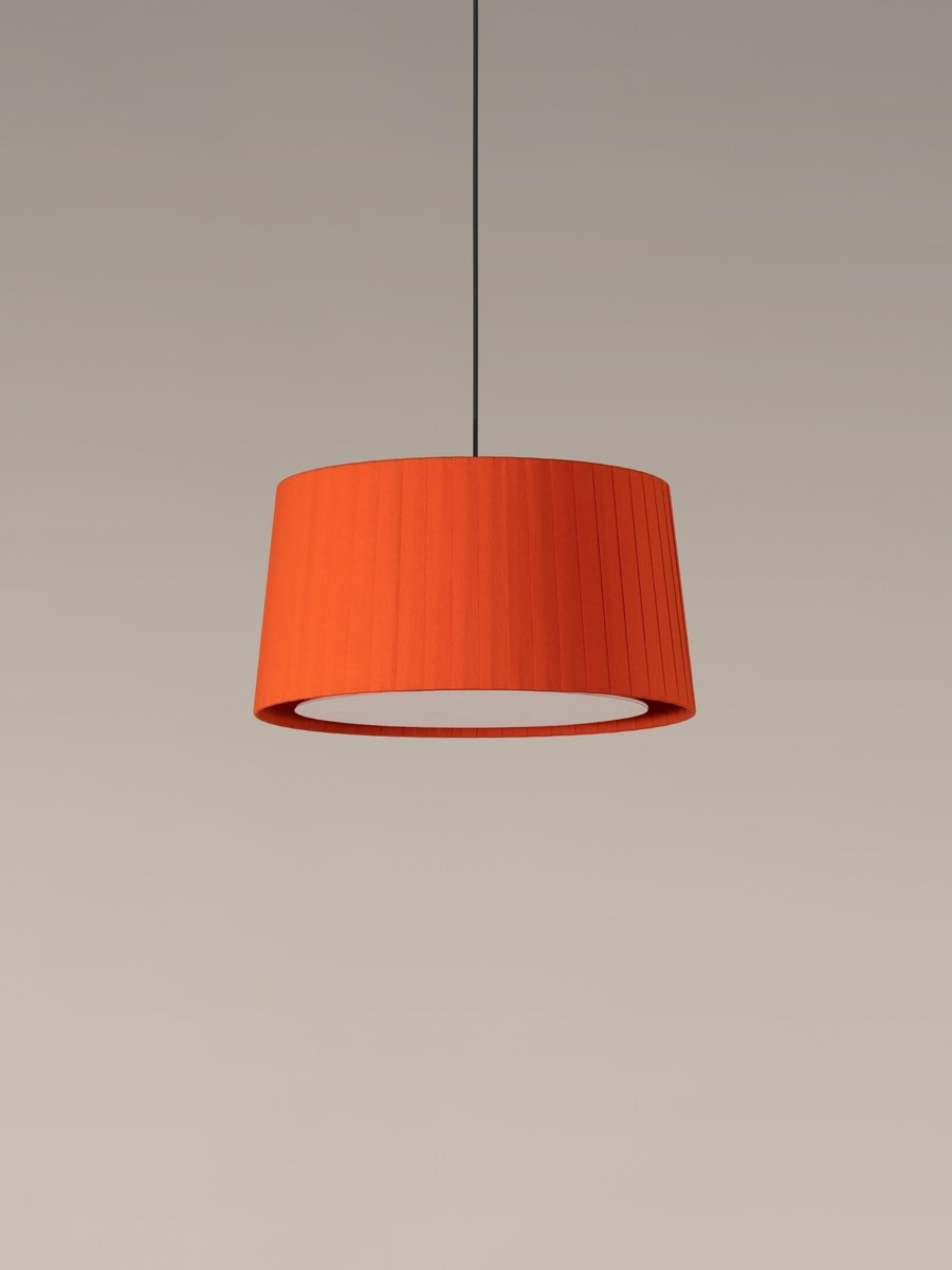 Red Gt6 Pendant Lamp by Santa & Cole