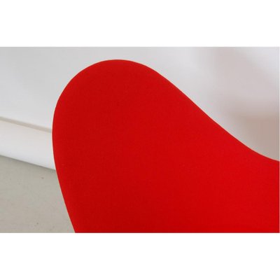 Red Heart Chair in Red Fabric by Verner Panton for Vitra-MTD-1594911