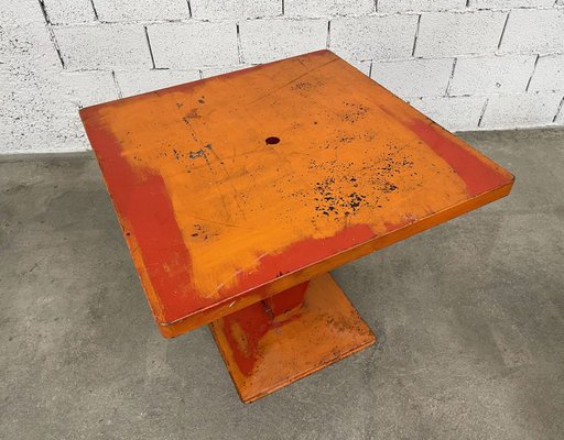 Red Kub Tables from Tolix, 1950s, Set of 2-PB-1700226