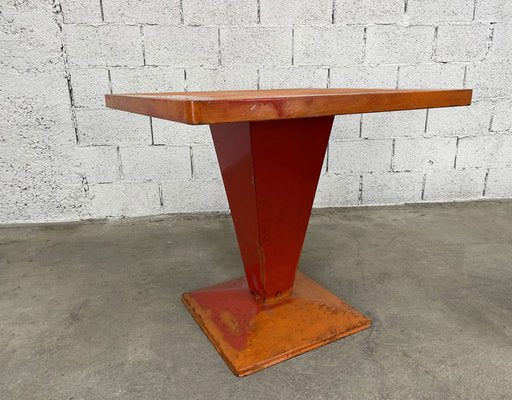 Red Kub Tables from Tolix, 1950s, Set of 2-PB-1700226