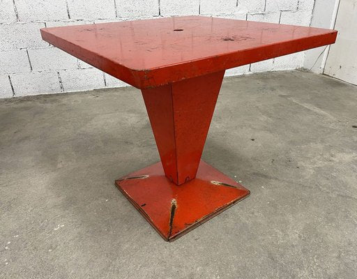 Red Kub Tables from Tolix, 1950s, Set of 2-PB-1700226