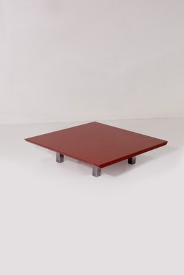 Red Lacquered Coffee Table by Vittorio Introini for Saporiti, 1970-RCE-2034732