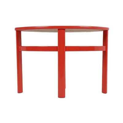 Red Lacquered Wood Low Tables-NQ-1314231