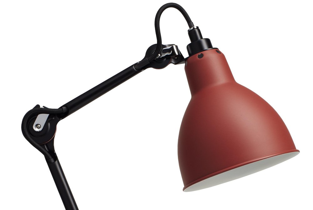 Red Lampe Gras N° 205 Table Lamp by Bernard-Albin Gras