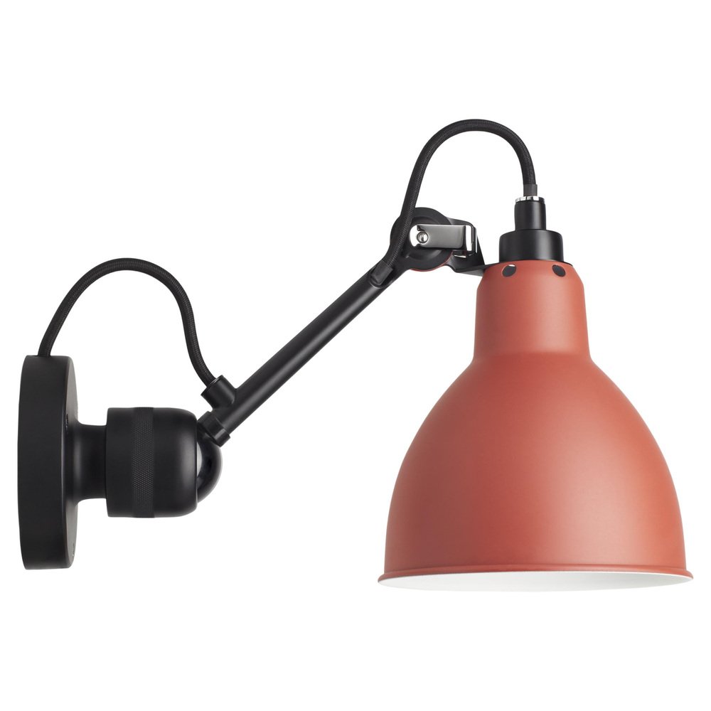 Red Lampe Gras N° 304 Wall Lamp by Bernard-Albin Gras